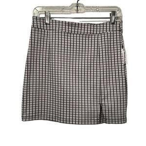 NWT Garage Brand Y2K Purple Plaid Mini‎ Skirt Zip Back Mall Punk Grunge Preppy